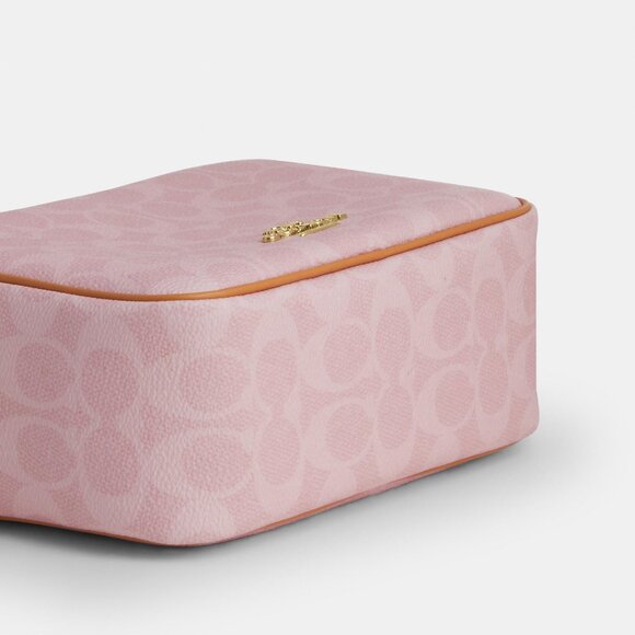 Coach Mini Carey Crossbody Bag In Signature Canvas With Charms New - Picture 7 of 8